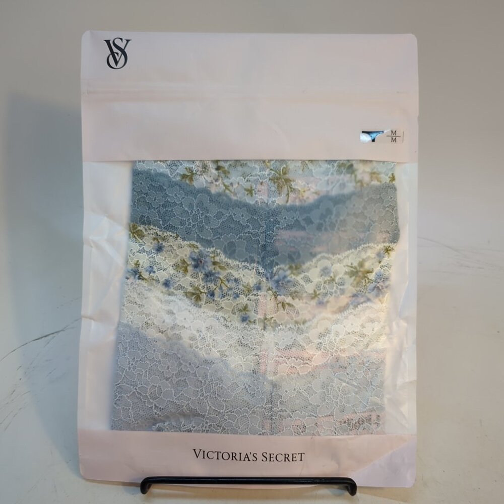 Victoria Secret Bridal Lace Thong Panties Medium Set Of 5 Multicolor